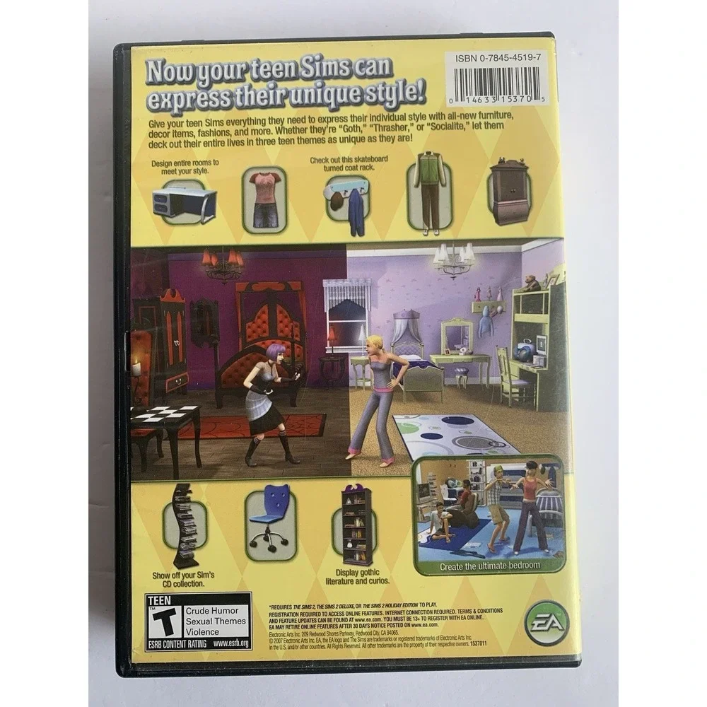 The Sims 2 PC CD-ROM Expansion and Stuff Pack Lot of 8 Nightlife Pets University